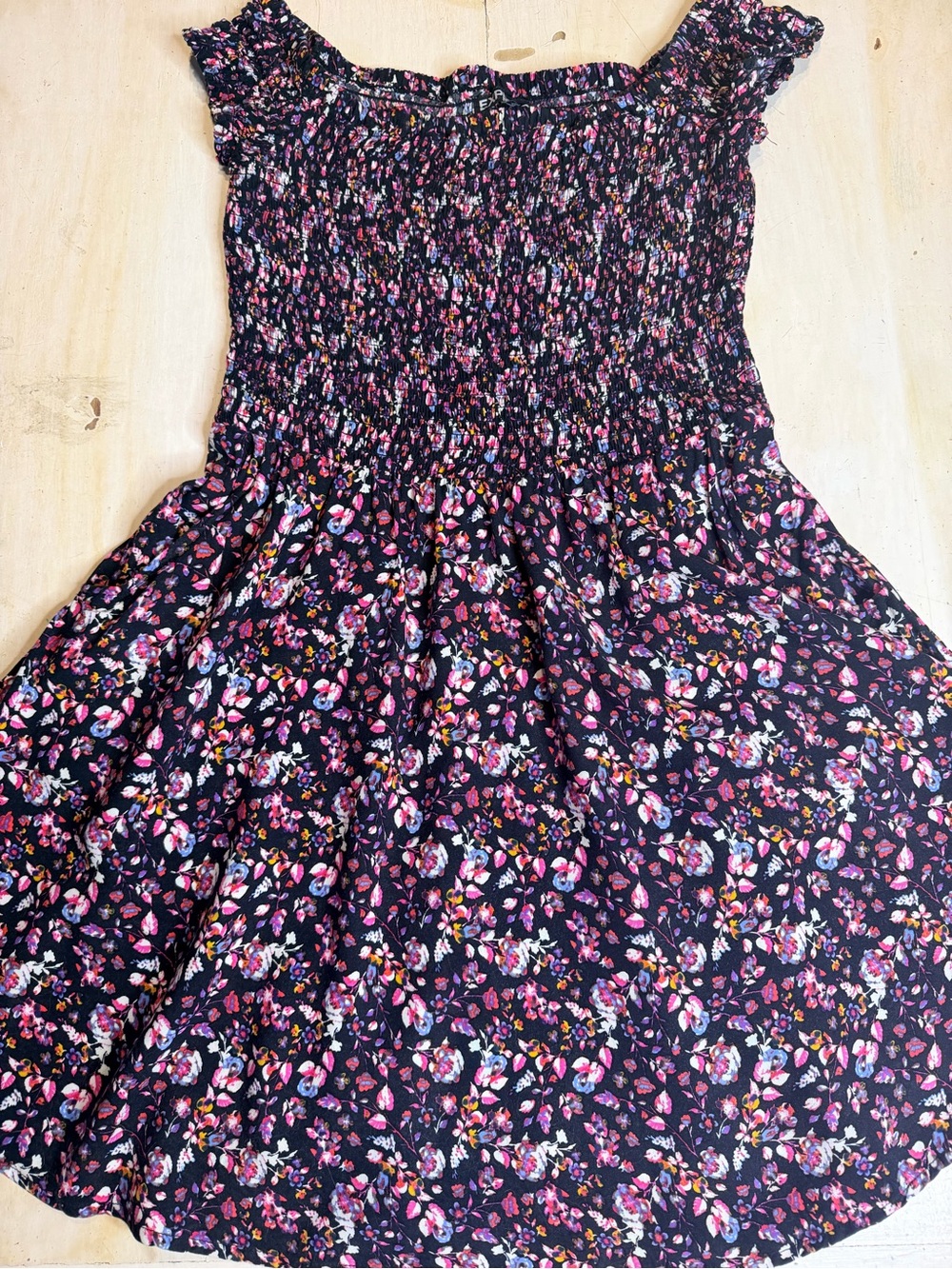 Express Summer Floral off the Shoulder Dress with Pockets